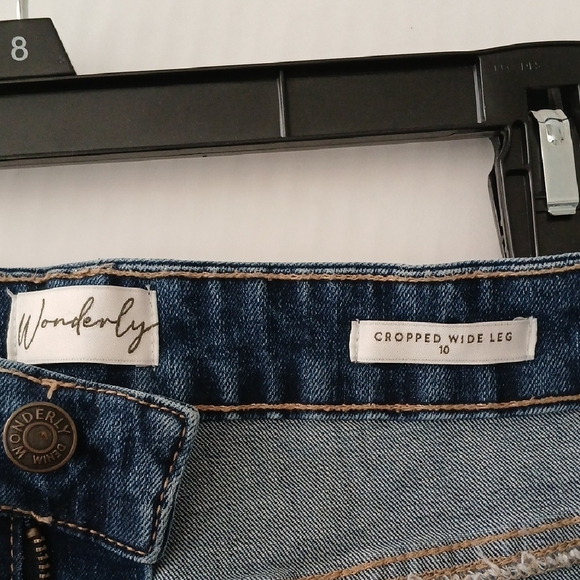 Women's Cropped wide leg Jeans size 10 - Picture 3 of 4